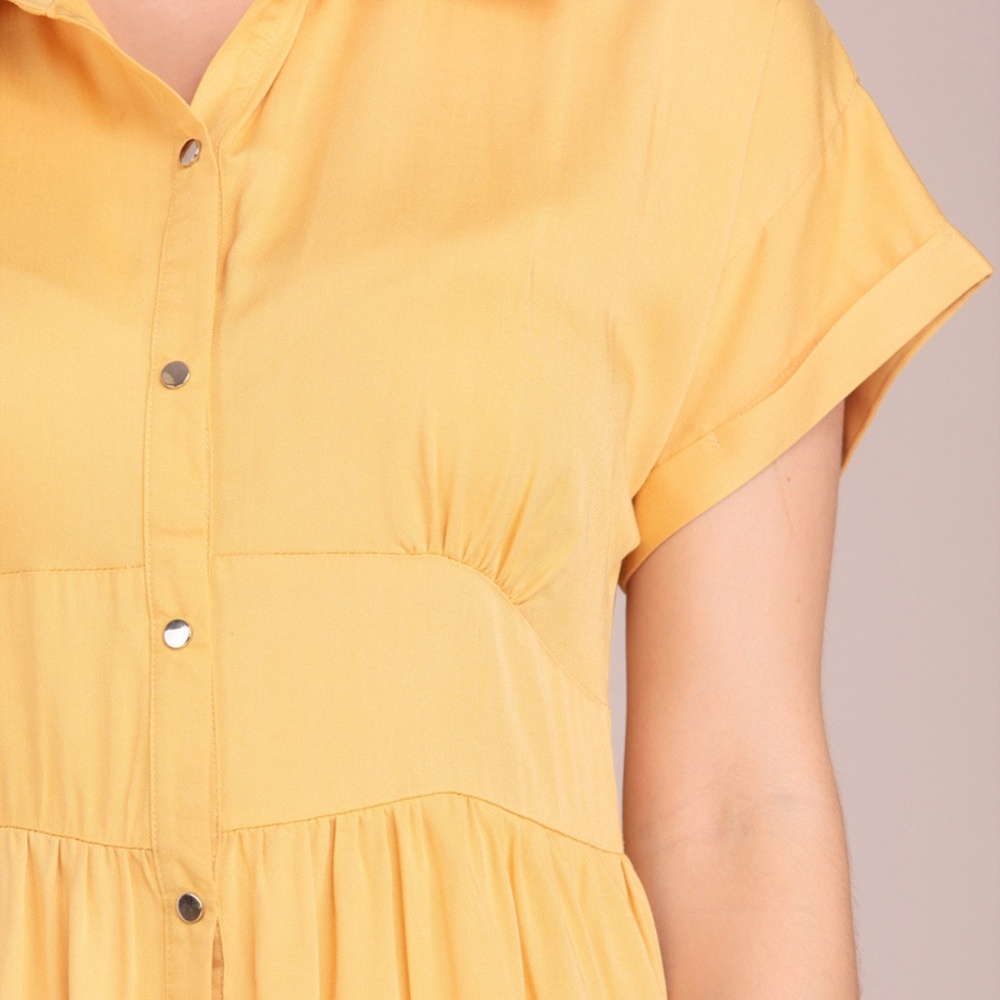 SHIRT MINI DRESS - Picture 2 of 3